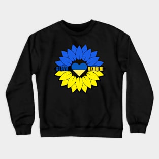 Slava Ukraine- Ukrainian flag Crewneck Sweatshirt